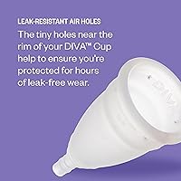 Vista 5 de Copa Diva - Copa de silicona de grado médico para el cuidado del período - Copa menstrual reutilizable - Hasta 12 horas de uso continuo - Modelo 0