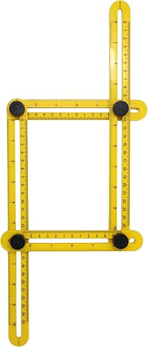 Miniatura 3 de VViViD Regla ajustable resistente (4 soportes de plástico amarillo multiángulo)