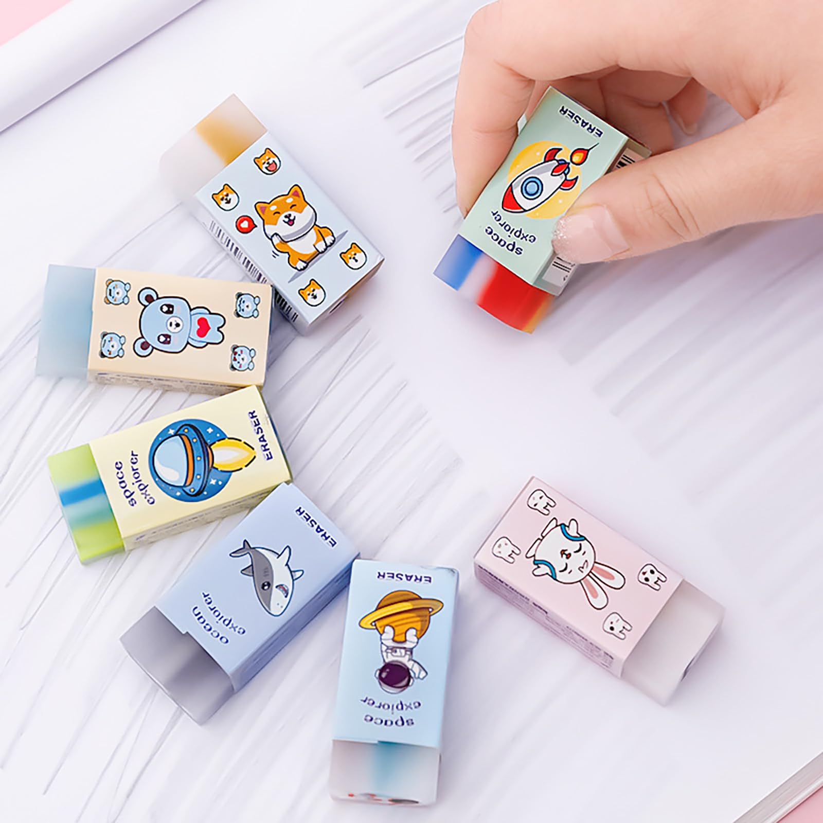 Kawaii Gomme Cancellare 18 Pezzo, Gomme Creative, Regali Studenti, Bomboniere, Premi Compiti