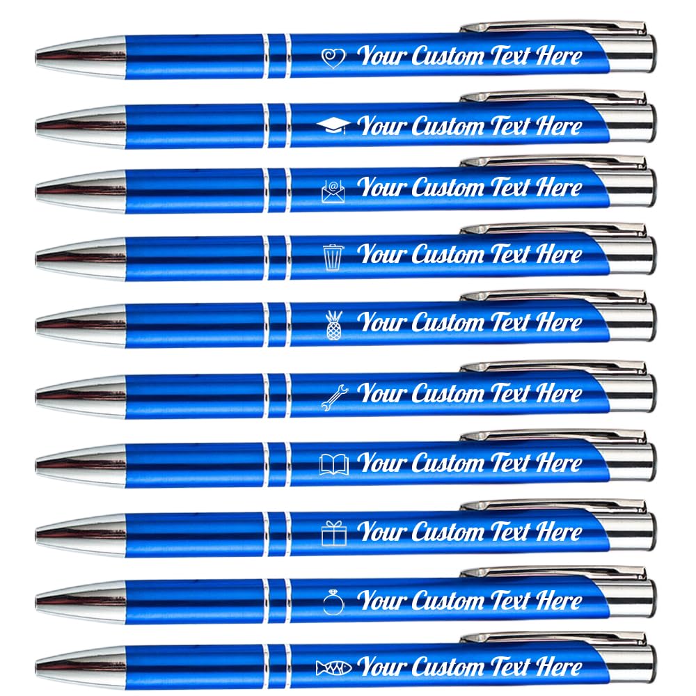 Bolígrafos personalizados con logotipo de la escuela con texto impreso en bolígrafos para cumpleaños, aniversario, regalo de graduación