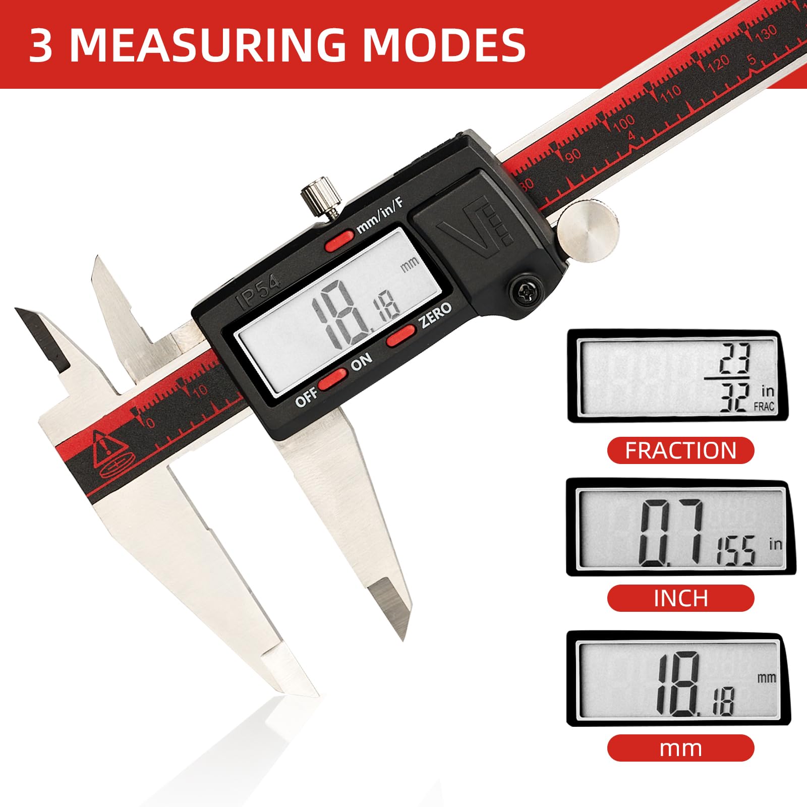 VINCA Digital Caliper - 8 Inch Precision Measurement -2 VINCA Digital Caliper - 8 Inch Precision Measurement -2