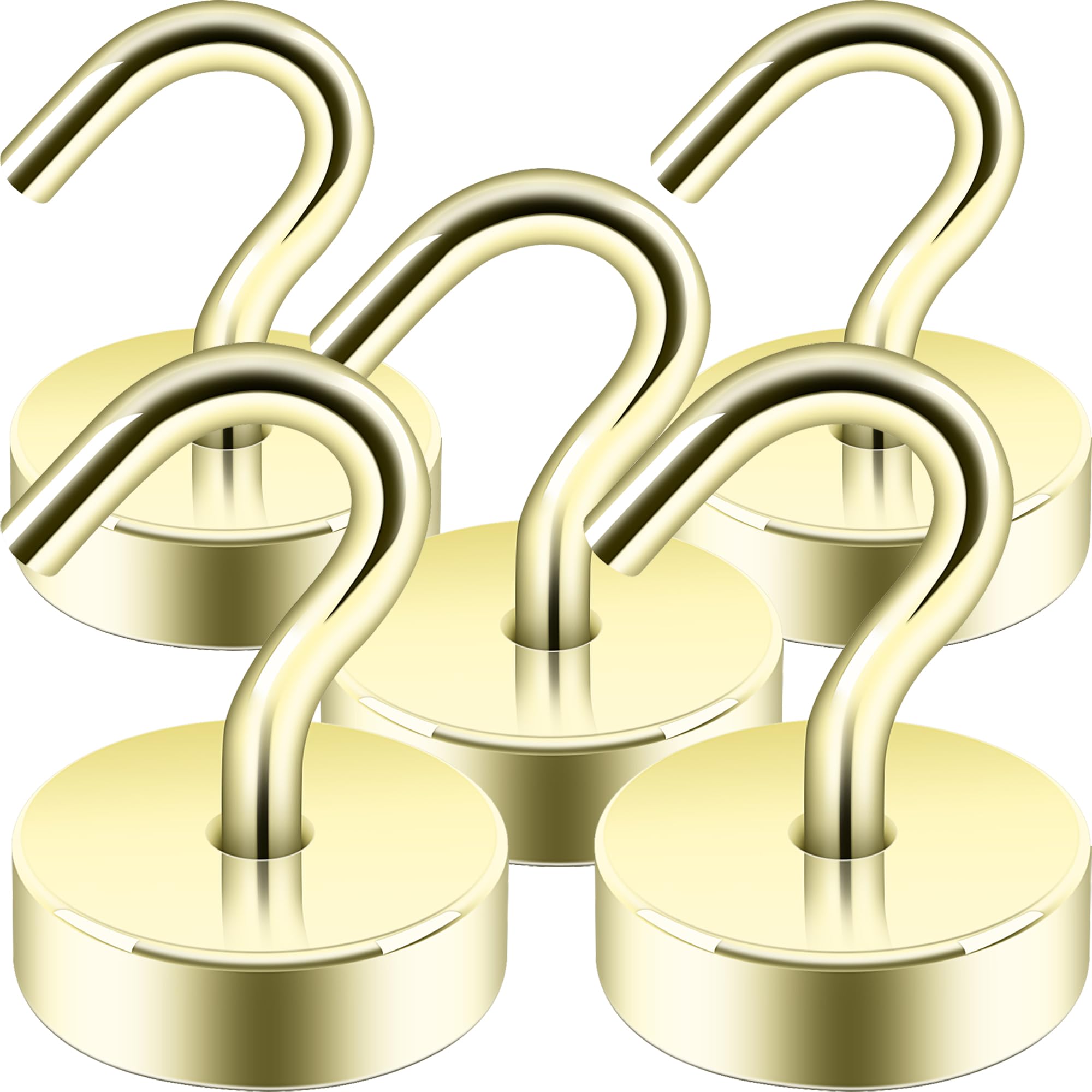 Neosmuk Magnetic Hooks - 5 Pack for Tools & Gear -32 Neosmuk Magnetic Hooks - 5 Pack for Tools & Gear -32