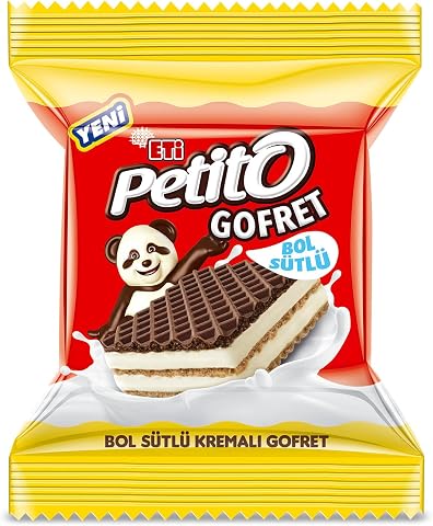 Eti Petito Bol Sütlü Kremalı Sade Kakaolu Gofret 26 g x 24 Adet