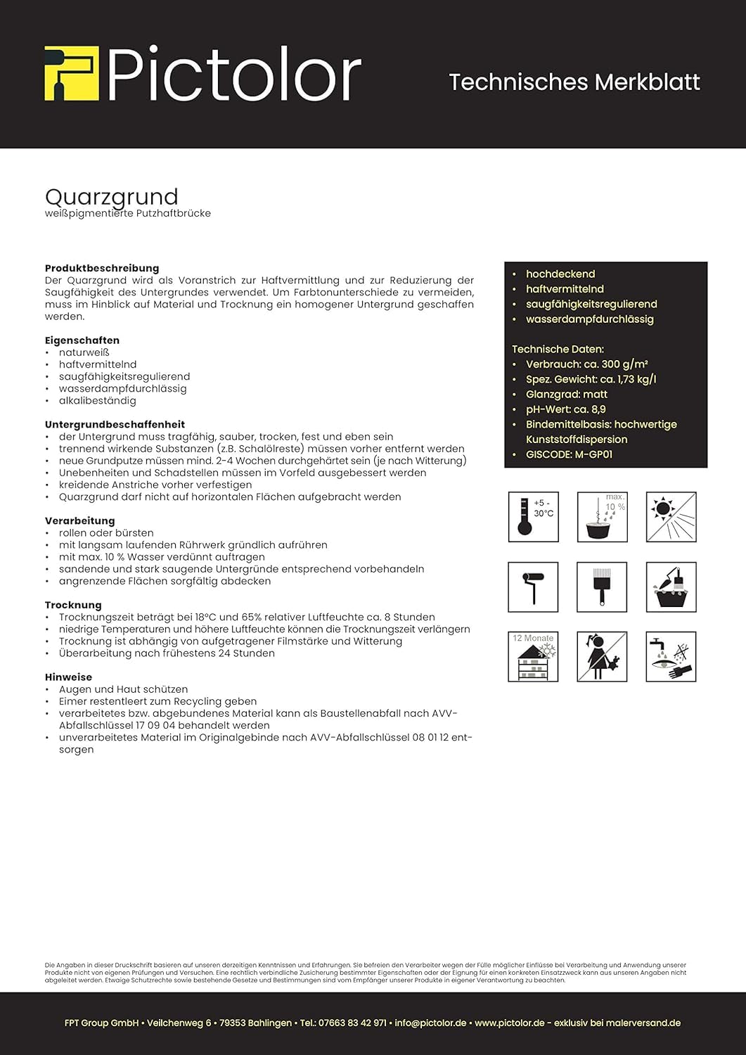 Pictolor Quarzgrund 20 Kg