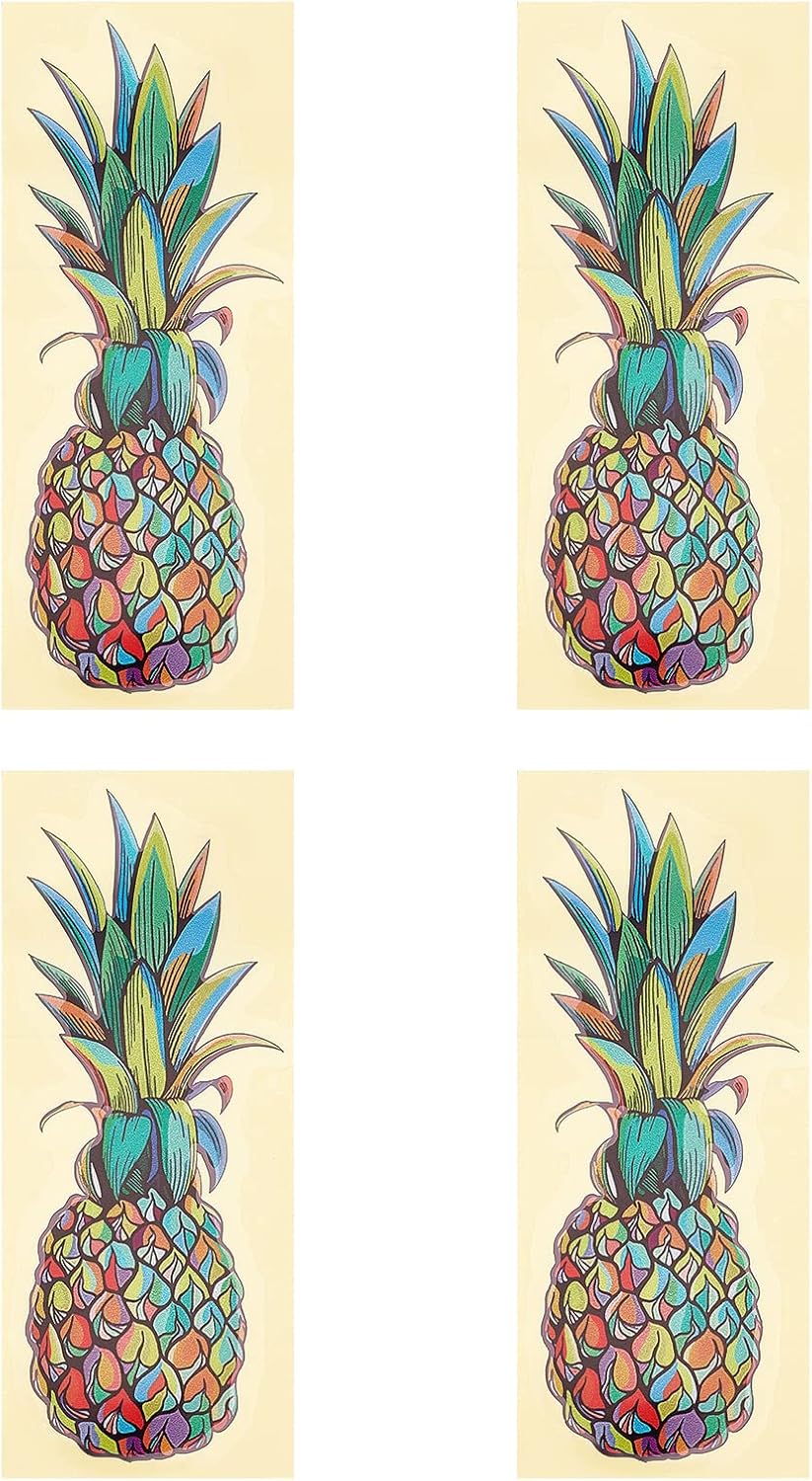 SUPERFINDINGS 4 Sheet Colrful Pineapple Vinyl Decal Sticker Swingers