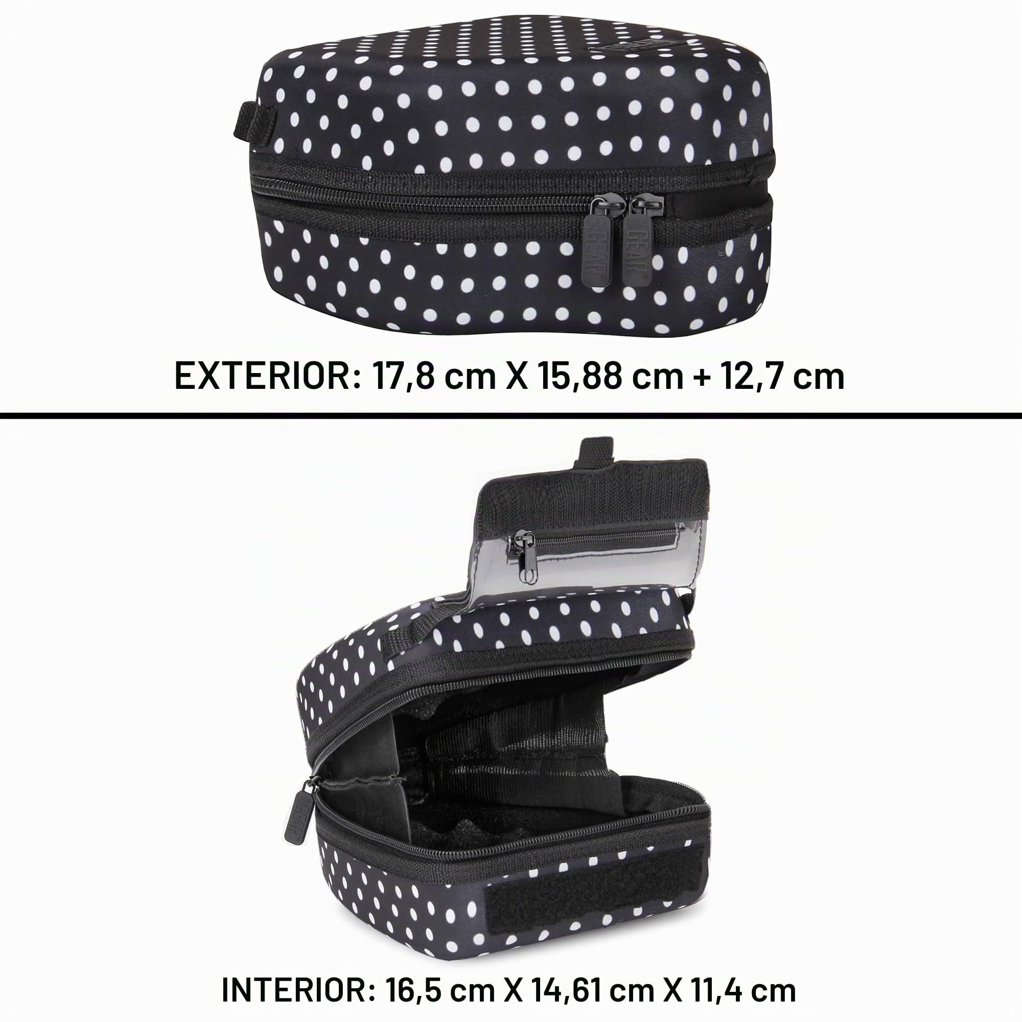 USA Gear Estuche rígido para cámara DSLR con protección EVA Moldeada, Apertura de Acceso rápido, Interior Acolchado y Mango de Goma