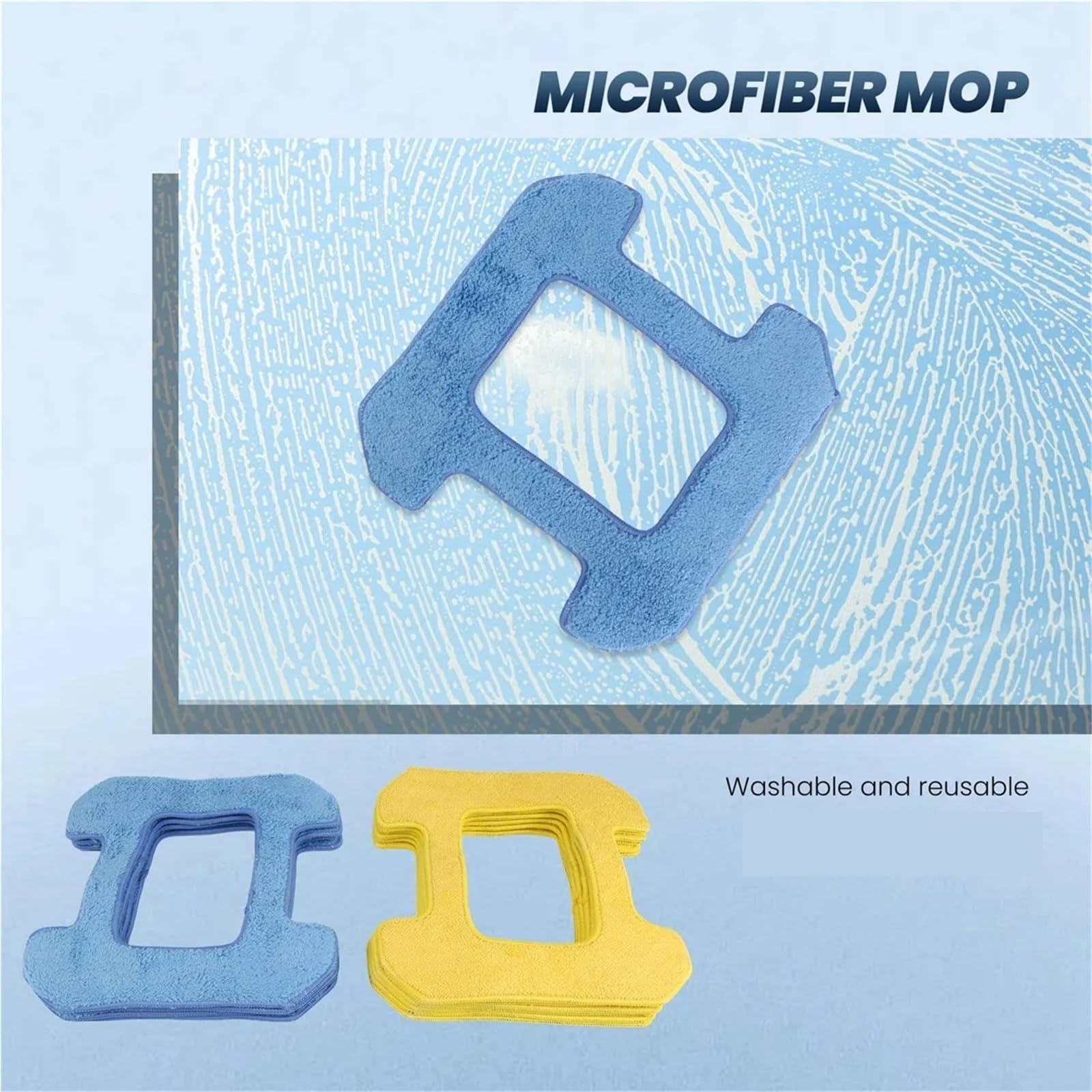 10 Pezzi Di Pulizia Delle Finestre Robot Strofinamento Mop, Compatibile Con Hobot, 298 Accessori Straccio Materiale In Microfibra Pulizia A Umido A Secco