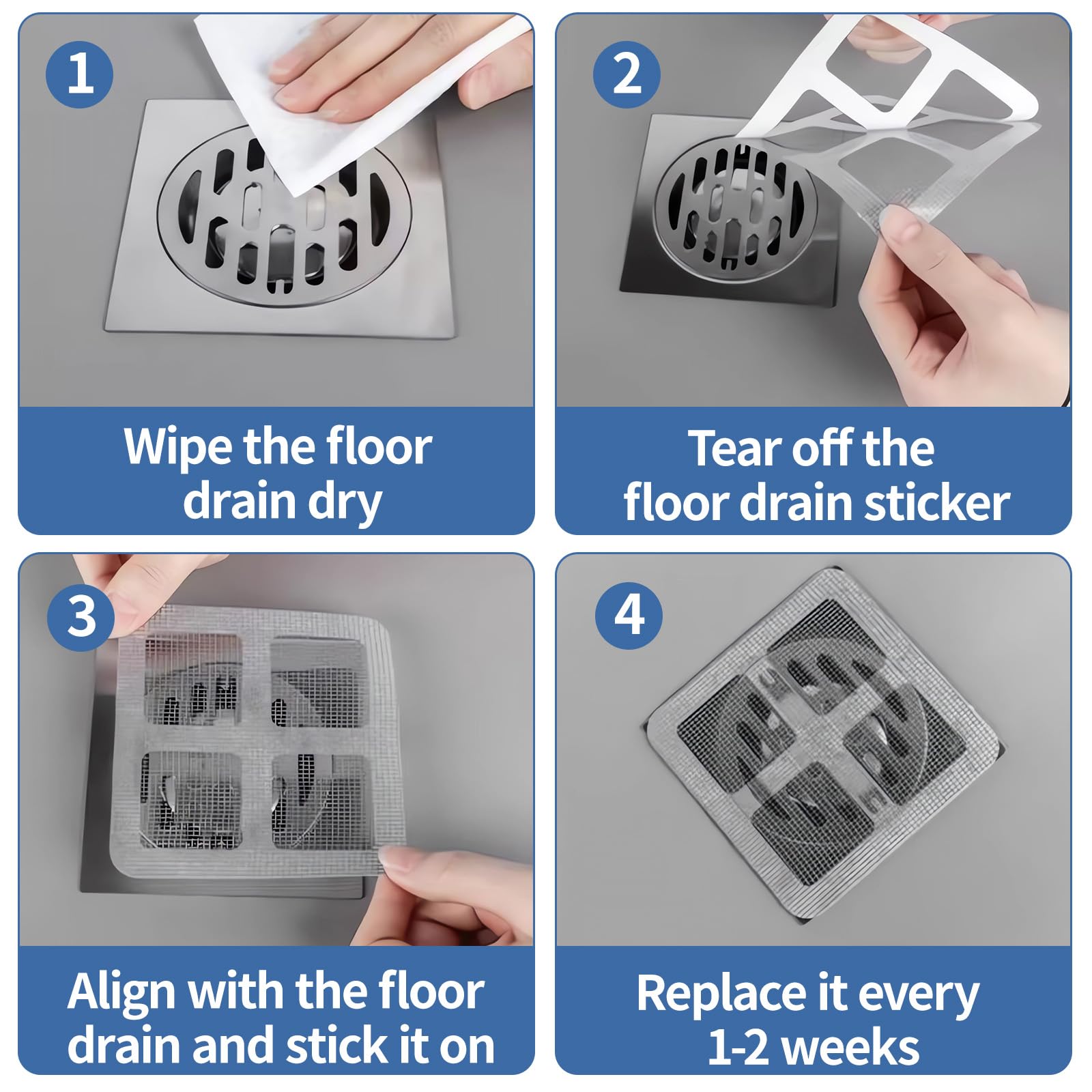 3 Pièces Attrape Cheveux Douche, Filtre Cheveux Douche Baignoire 120 Mm Grille Douche Filtre Baignoire Anti Cheveux Pour Salle De Bains Douche 97012509