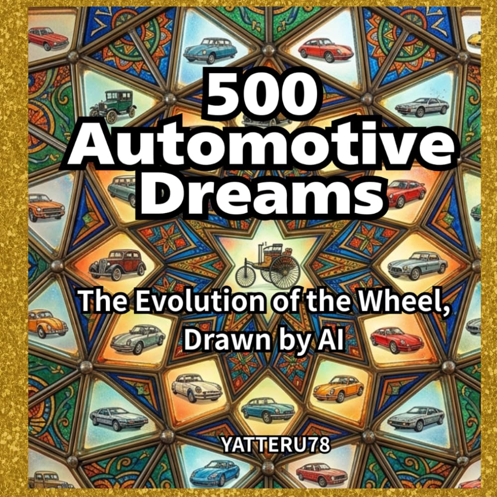 500 Automotive Dreams: The Evolution of the Wheel, Drawn by AI