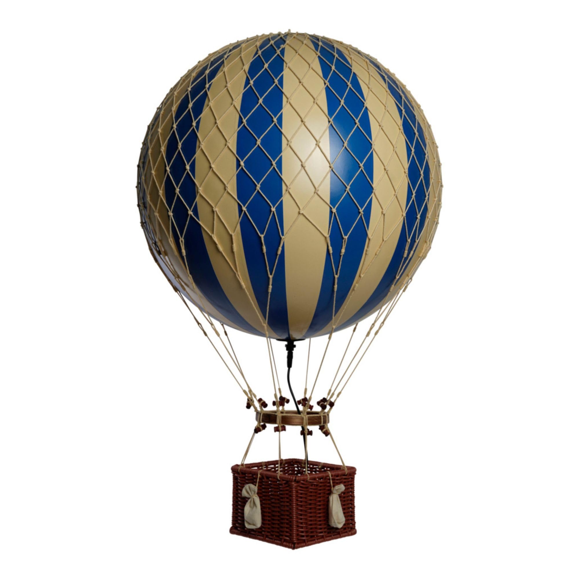 Authentic Models LED Hot Air Balloon Lanterns: Magical Night Sky Decor | Hot Air Balloon Decor | LED Lantern Decor for Enchanting Evenings | Remote Control Included - Jules Verne LED, Blue