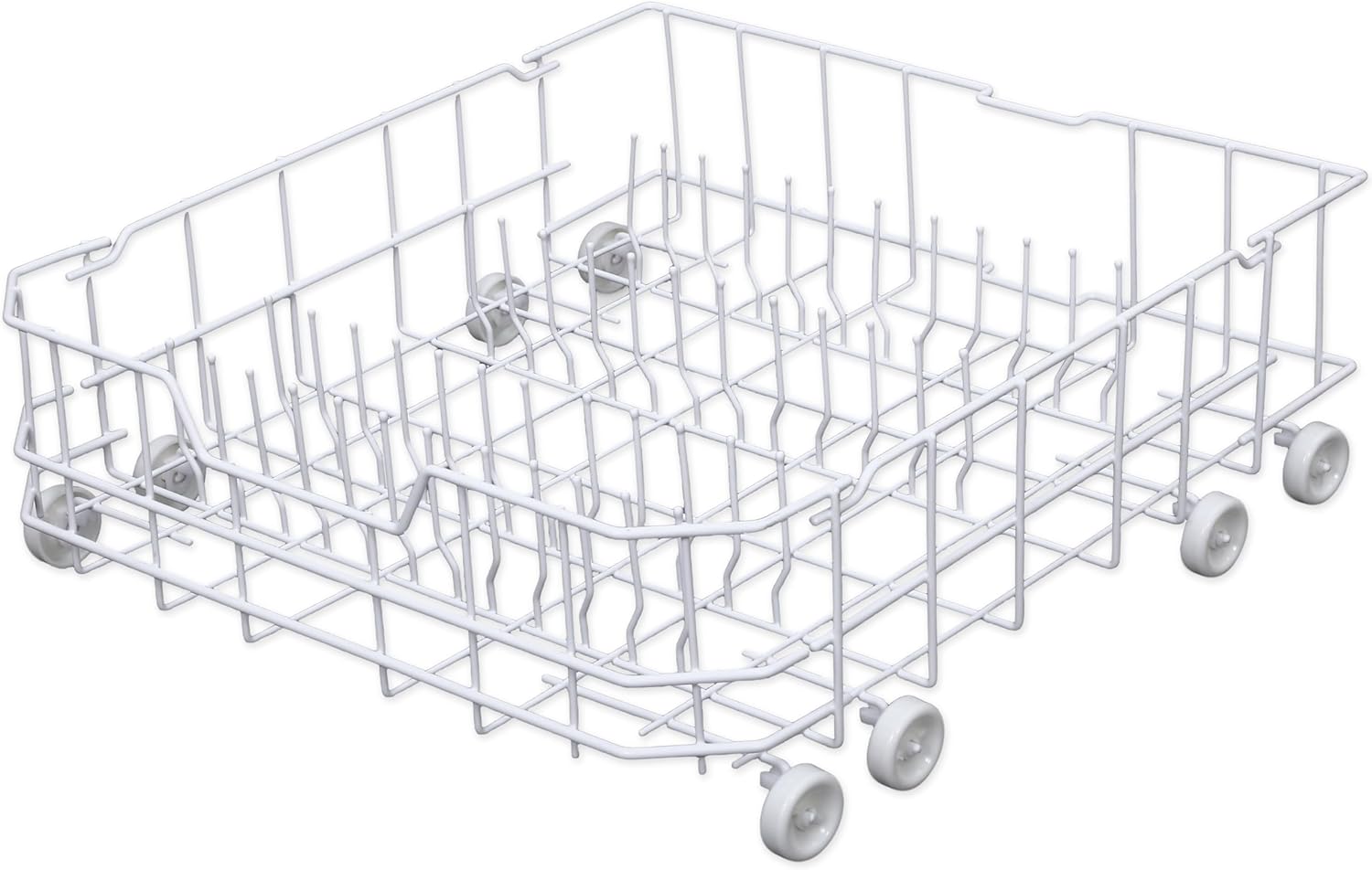 Upgrade WD28X10384 Lower Rack Assembly for GE Dishwasher Rack Replacement, Fits for GE Dishwasher GLD4560V00SS GLD5660N00SS GHDA485N10CS GHDA480N10WW, Includes 8 Rollers, 22.2"D x 21.3"W x 7.3"H