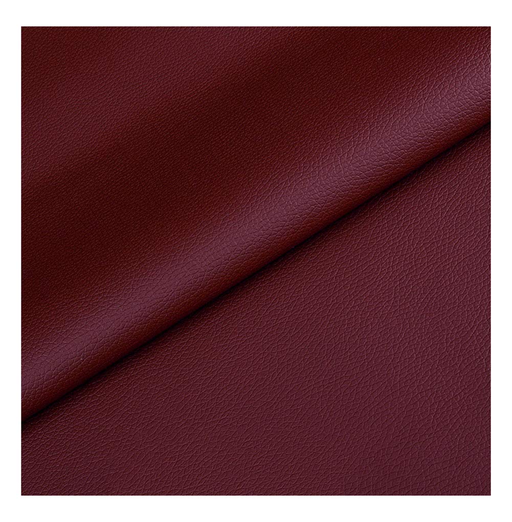 Tissu d'ameublement similicuir d'exception rouge foncé en rouleau 1.37x8m