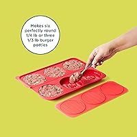 Vista 3 de Chef'n Molde de hamburguesa Prensa de hamburguesas, contenedor congelador
