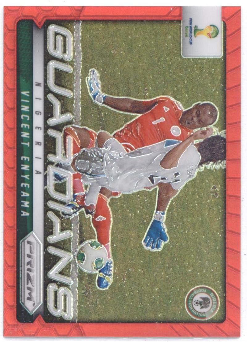 2014 Panini World Cup Prizm Guardians Red Prizms #18 Vincent Enyeama Nigeria Pro Soccer Card /149 NM-MT