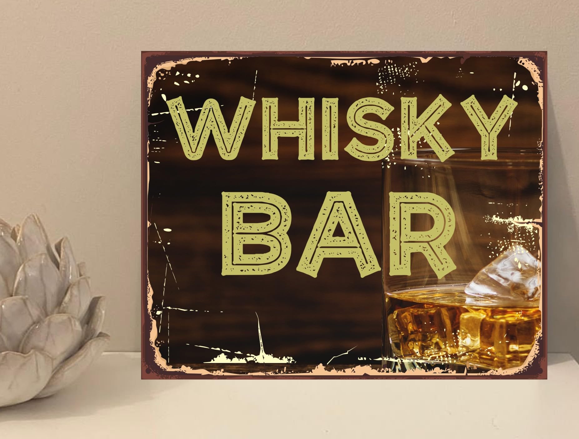 the sticker studio ltd Whisky Bar Alcohol Novelty Metal Plaque Sign Gift fcp10