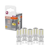 OSRAM Stella PIN Lampada LED, G9-base vetro trasparente ,Bianco caldo (2700K)