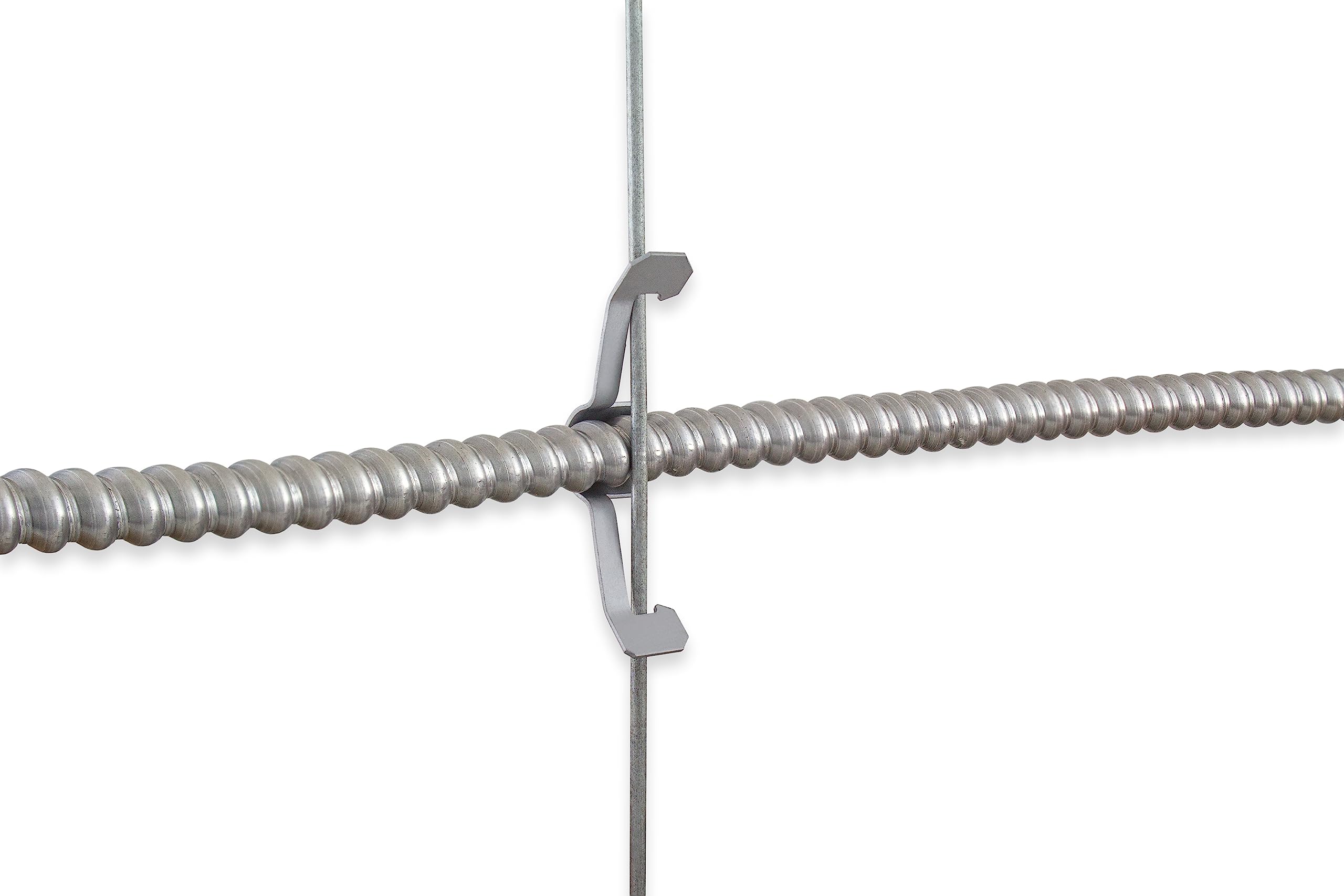 Clip de soporte de cable de conducto para cable de techo, varilla roscada y bridas. Clip de acero de resorte resistente / paquete de 100
