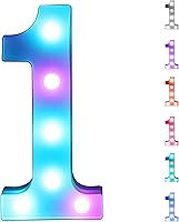 Vista 162 de Foaky LED Letter Lights Sign Marquee Light Up Letters Sign for Night Light Wedding/Birthday Party Battery Powered Christmas Lamp Home Bar