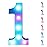 Foaky Colorful LED Number Lights with Remote,Marquee Light Up Number Sign for Night Light Wedding/Birthday Party Battery Powered Christmas Lamp Home Bar Decoration (1)