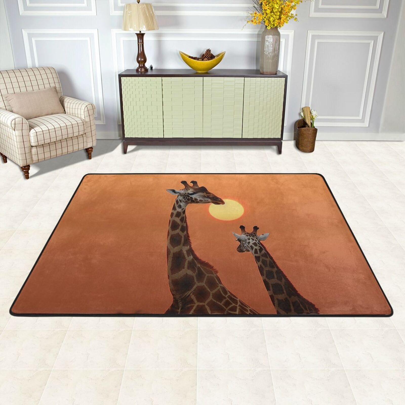Tapis de sol pour intérieur antidérapant, fini les glissades avec ce grand tapis de salon