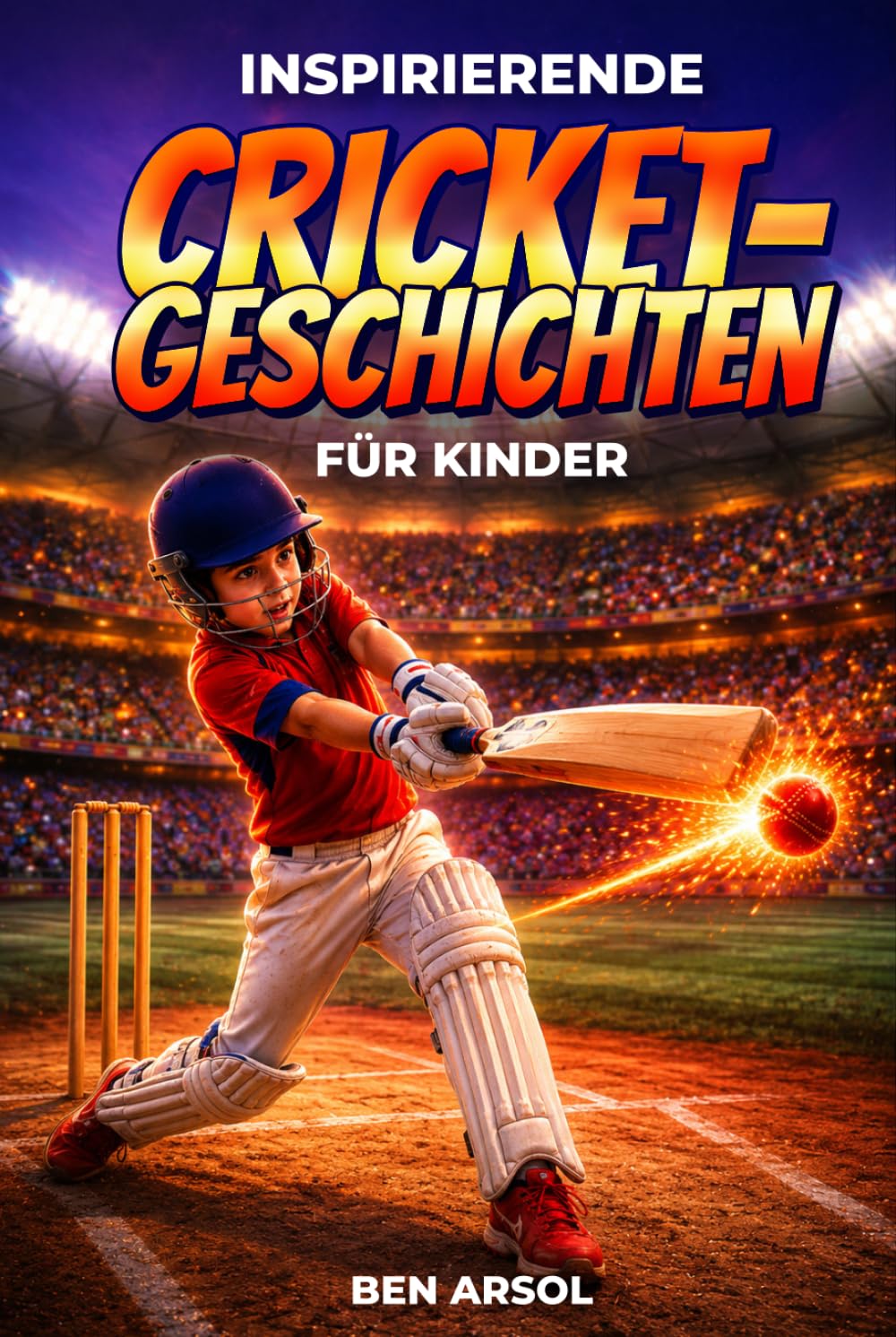Inspirierende Cricket-Geschichten für Kinder: 15 inspirierende wahre Cricket-Geschichten für junge Leser mit Lektionen in Mut, Ausdauer und niemals aufgeben