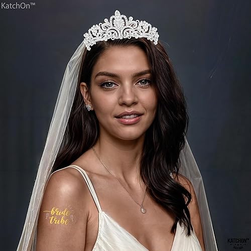 Miniatura 6 de KatchOn, Bride to Be - Juego de banda y diadema – Paquete de 5 | Velo de despedida de soltera para novia | Decoraciones de despedida de soltera |