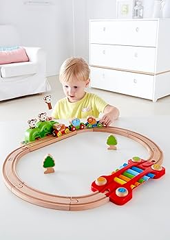 Amazon | Hape(ハペ) サウンドレールととびだすおさるセット