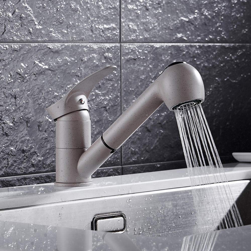 Grifos de Cocina, grifos de Cocina, Grifo de Cocina extraíble Giratorio de 360 Grados, Grifo de Fregadero de Cocina de Ahorro de Agua, Mezclador de grúa de Lavabo Pulido,