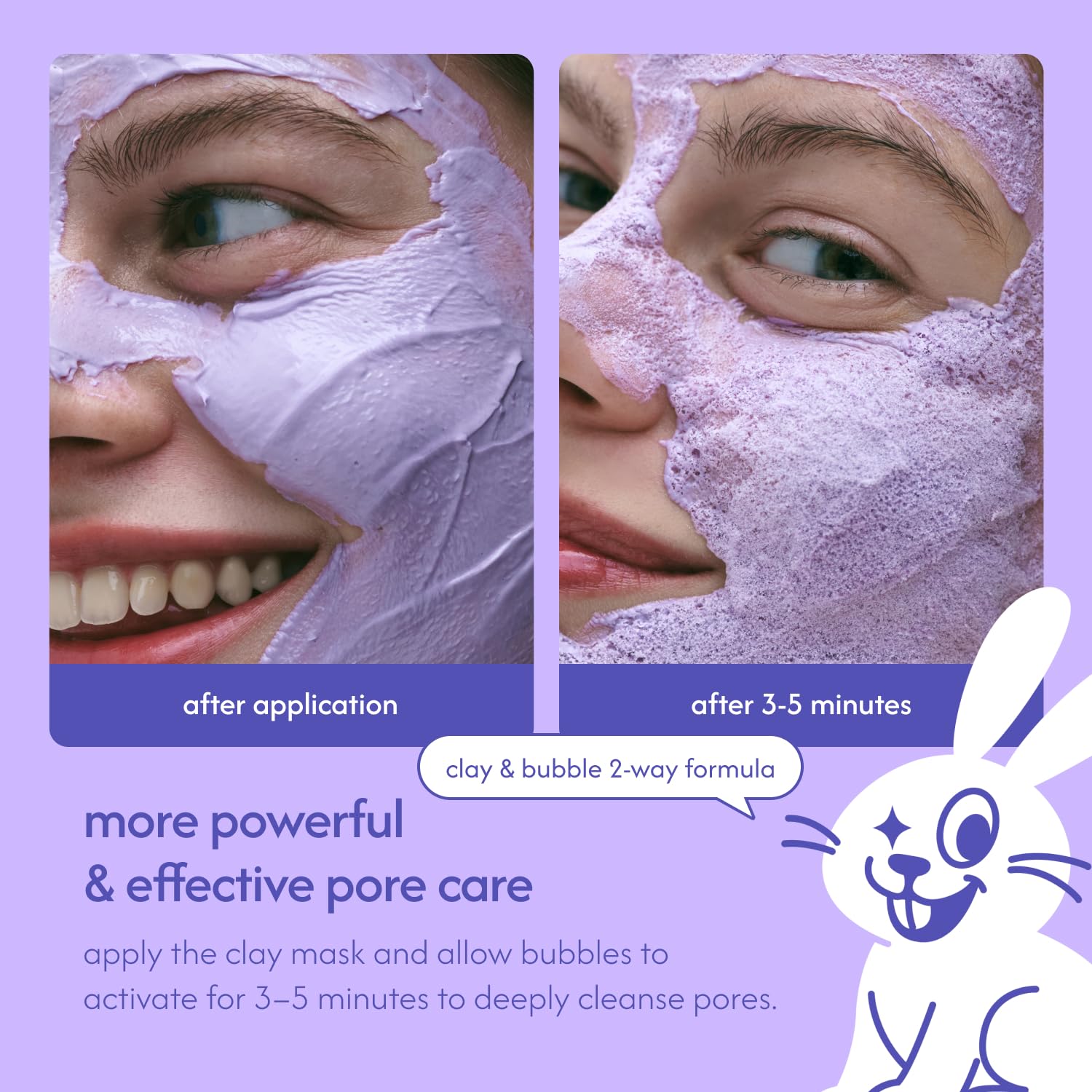 Purple Rice PDRN Bubble Mask | Pore Deep Cleansing | Gentle Exfoliation | Sebum Control | Vegan Korean Skincare | AHA + BHA + PHA + LHA | 1.69 oz (50 g)