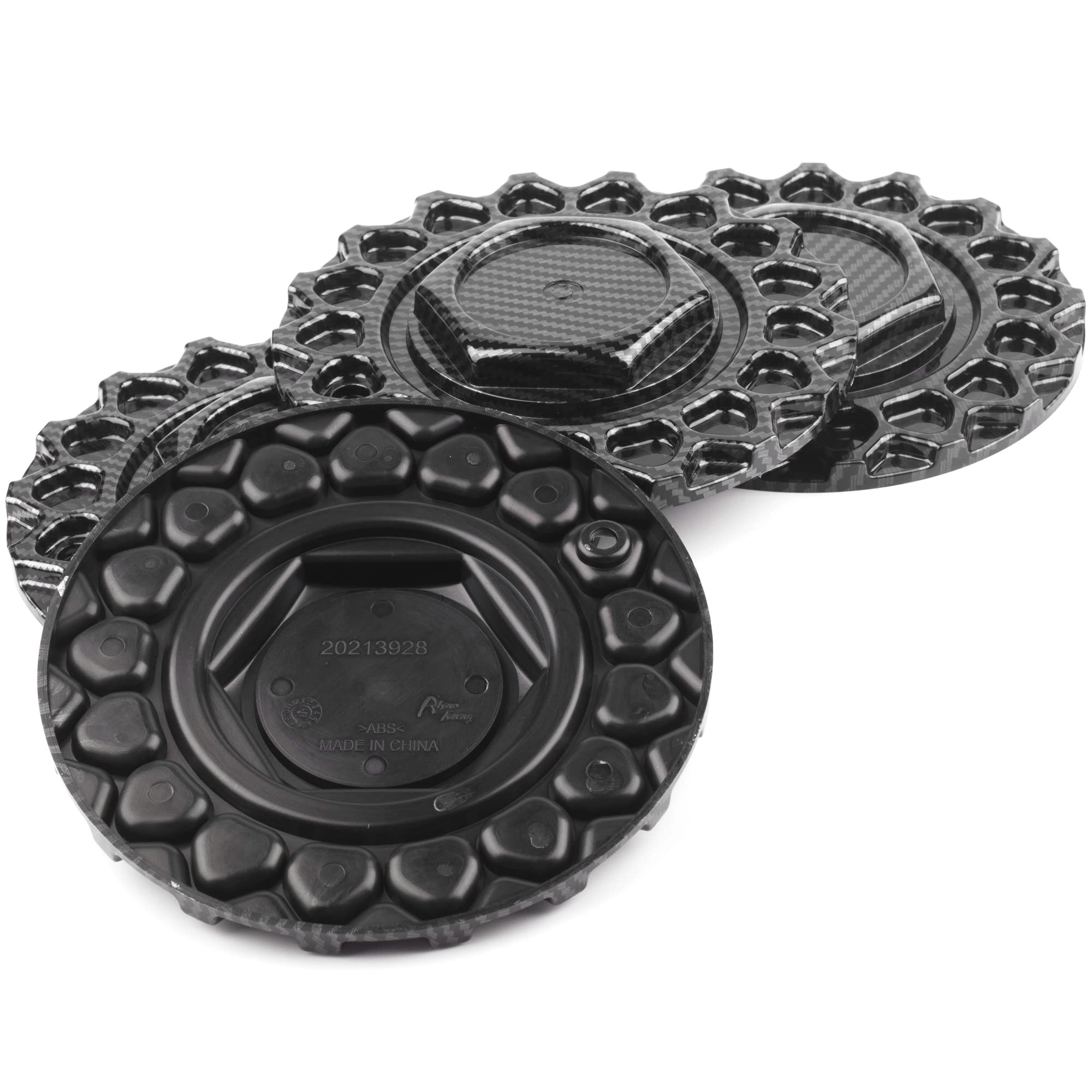 RhinoTuning 4 Stück Radnabenkappen für BBS AVID.1 Nabendeckel OD 168mm, Anthrazit Metallic Radnabenabdeckung Geeignet für RS018 RS020 RS021 Rad, Felgendeckel