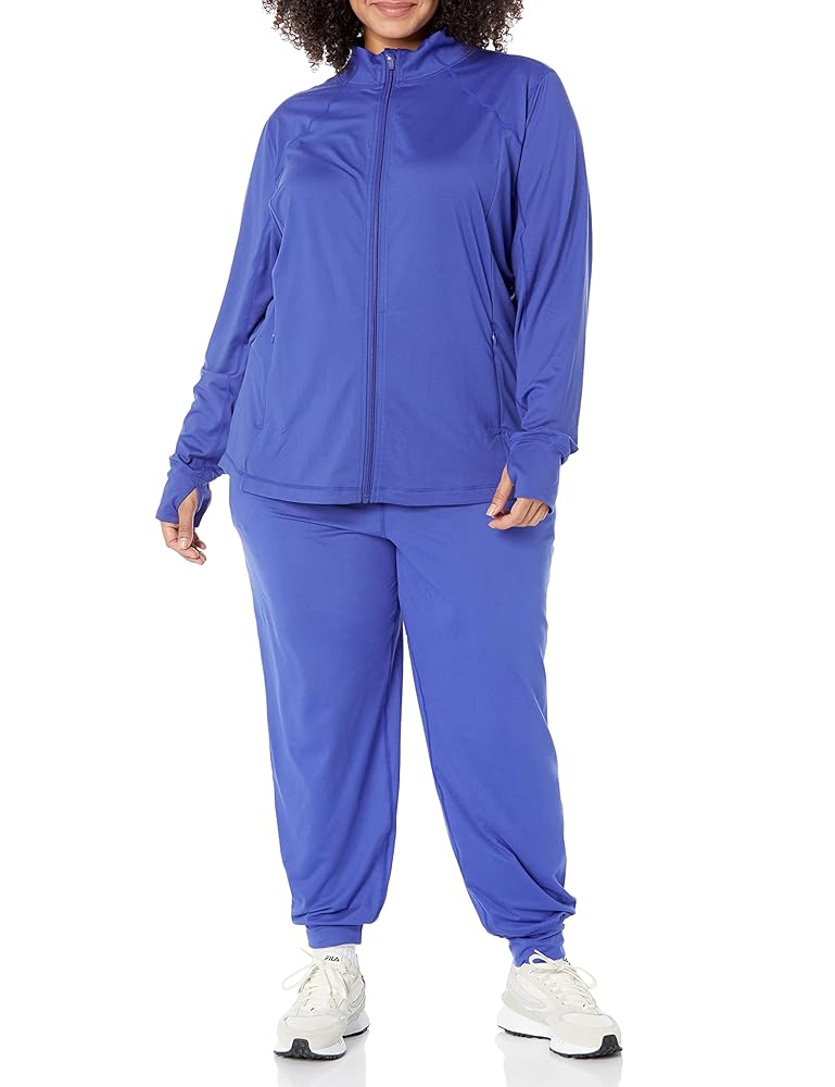 Giacca Donna Essentials Con Zip - Tecnica Spazzolata Elasticizzata Per Allenamento E Casual - Foto 2