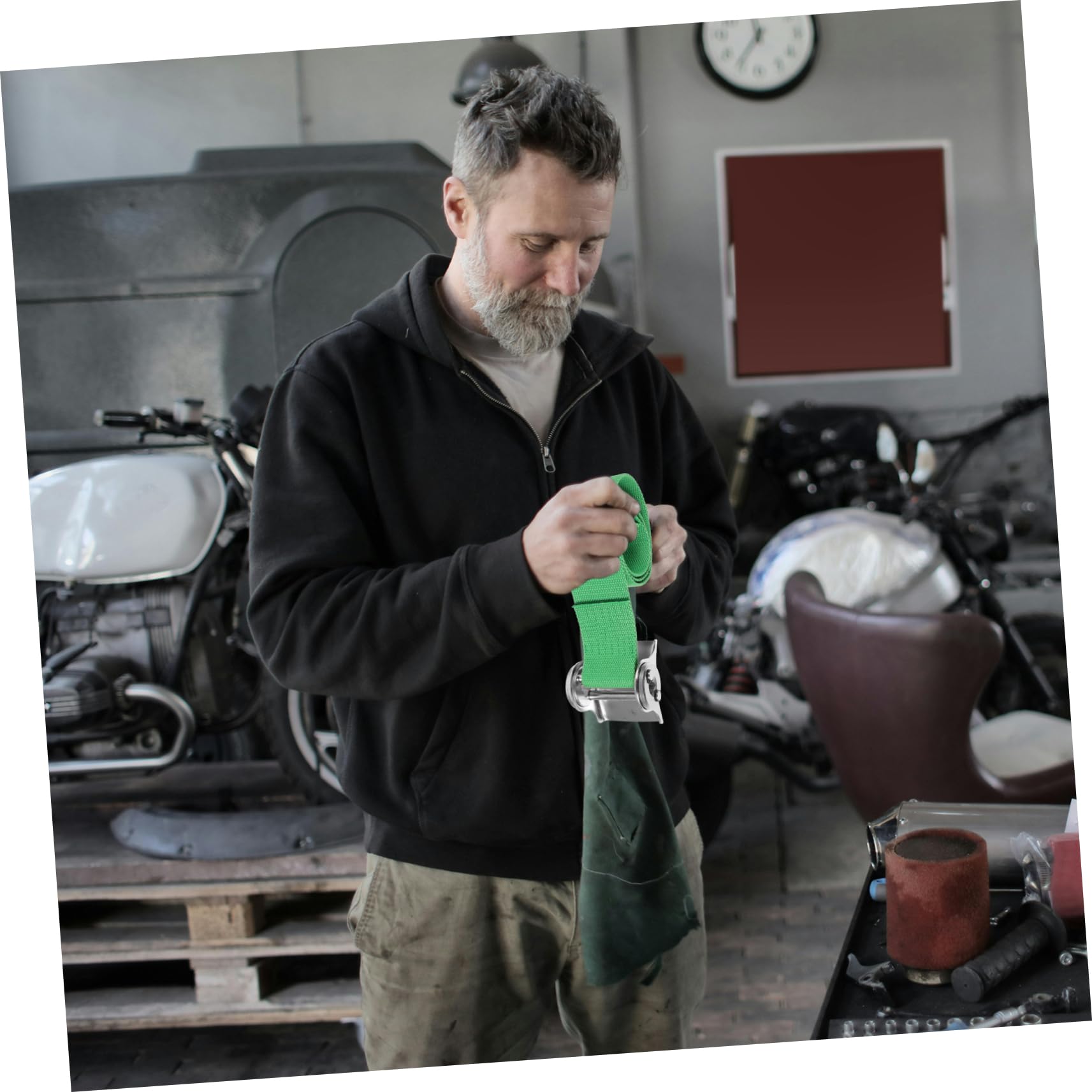 3stücke Canvas Strap Wrench Ölfilter-schlüssel Verstellbar Für Müheloses Entfernen Von Ölfiltern Für Und Motorräder