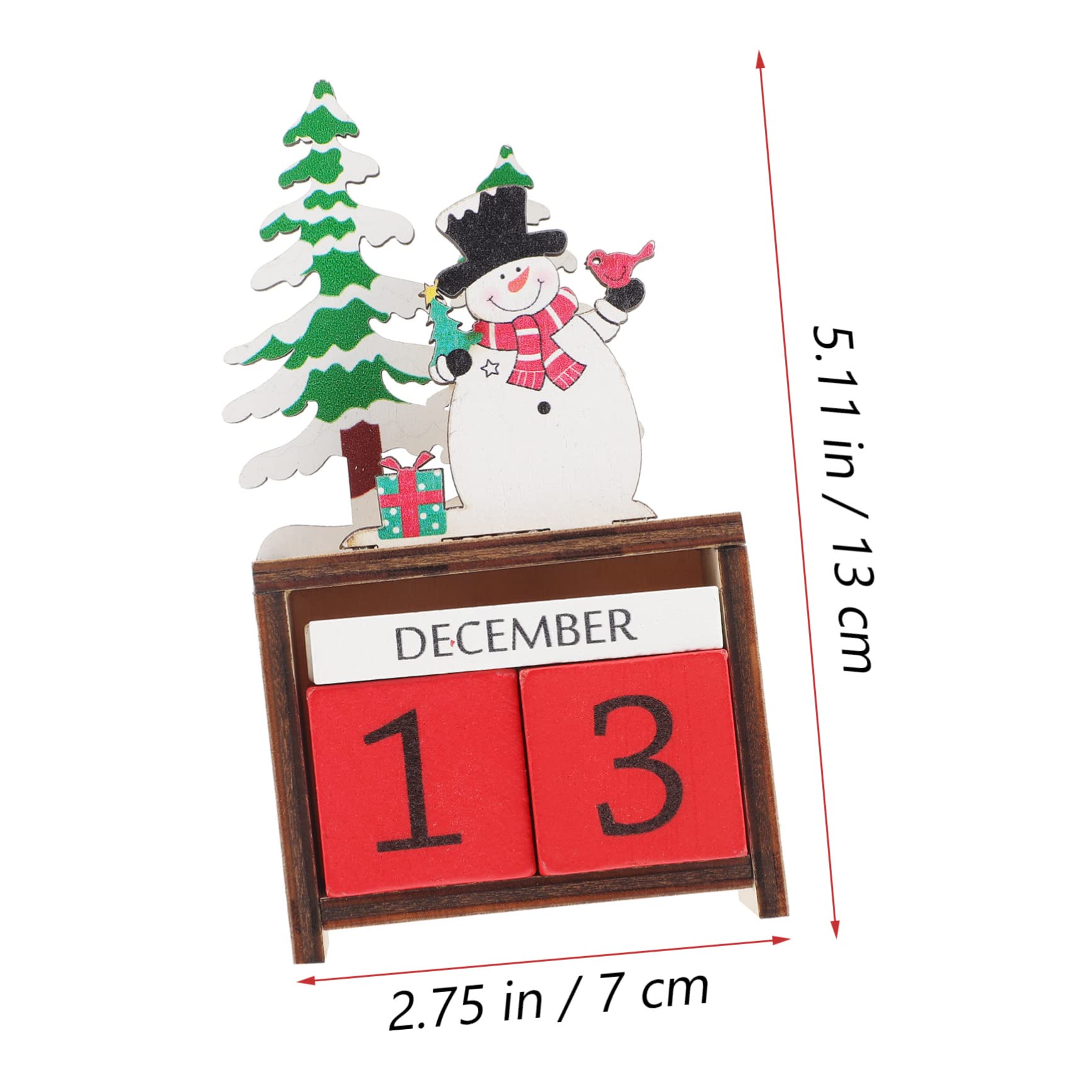 ABOOFAN 5stücke Weihnachtskalender Aus Holz Kreativer Schneemann Adventskalender Für Weihnachten Wiederverwendbar Dekorativ Für Familie Für Festliche Feiern Und Dekorationen
