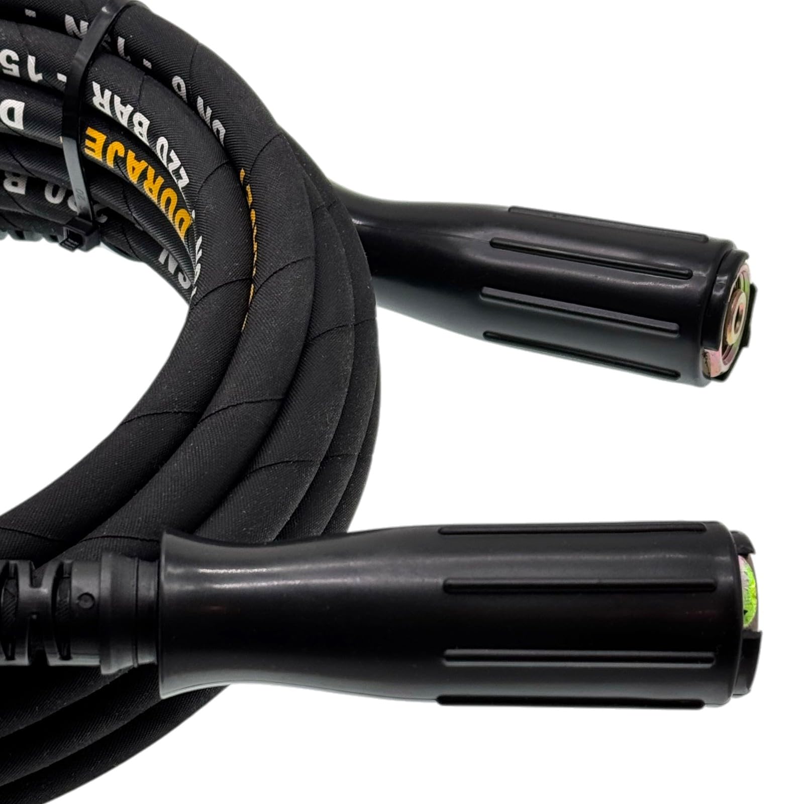 M&M Smartek tubo HP 20 m, 220 bar, per Kärcher/Kränzle, rinforzato | Tubo rinforzato alta pressione con protezione antipiega; controllare raccordi, pressione, temperatura e apparecchio.