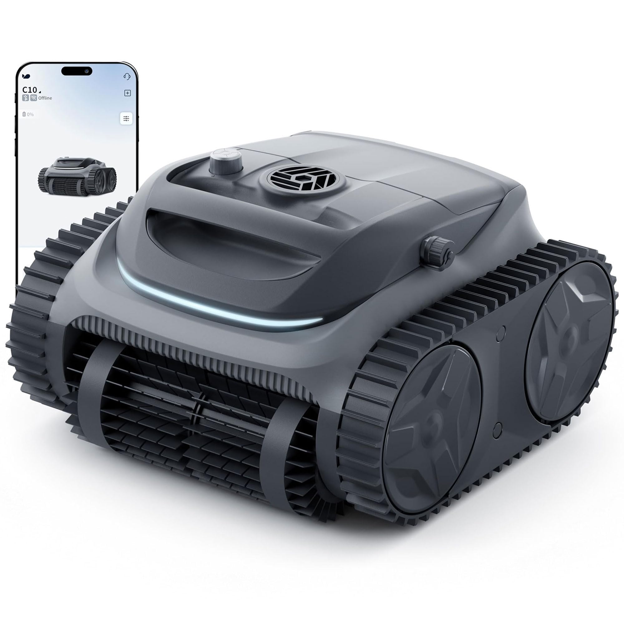 Photo 1 of ***FINAL SALE NO RETURN ***FOR PARTS *** Bublue 700 C10E Pool Cleaner Robot, Robotic Cordless Pool Vacuum w/Superior Suction, Triple Motors, Smart Navigation, APP Control, Wall/Waterline, 210-Min Runtime for Inground Pools up to 861 Sq.Ft