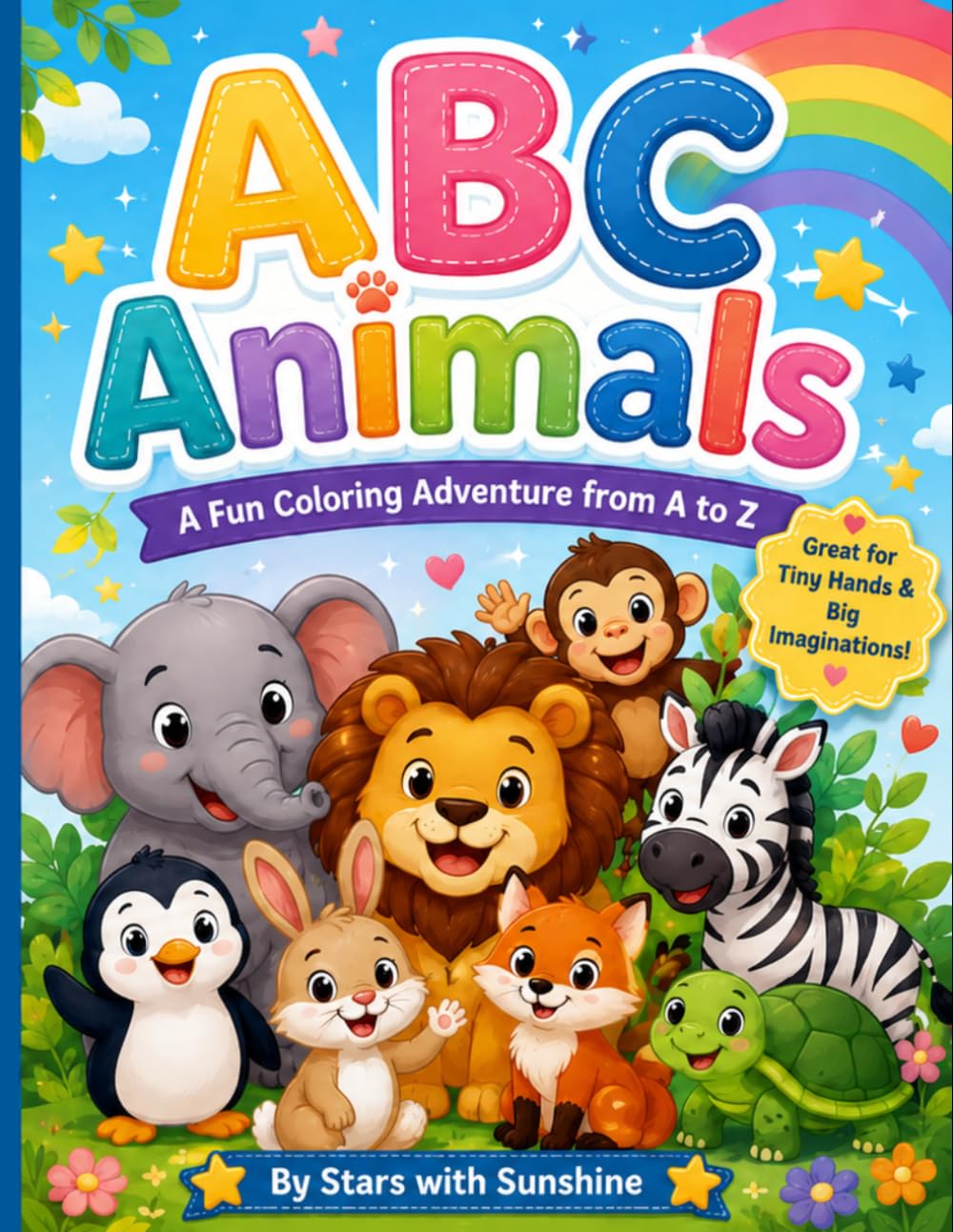 ABC Animals: A Fun Coloring Adventure from A to Z