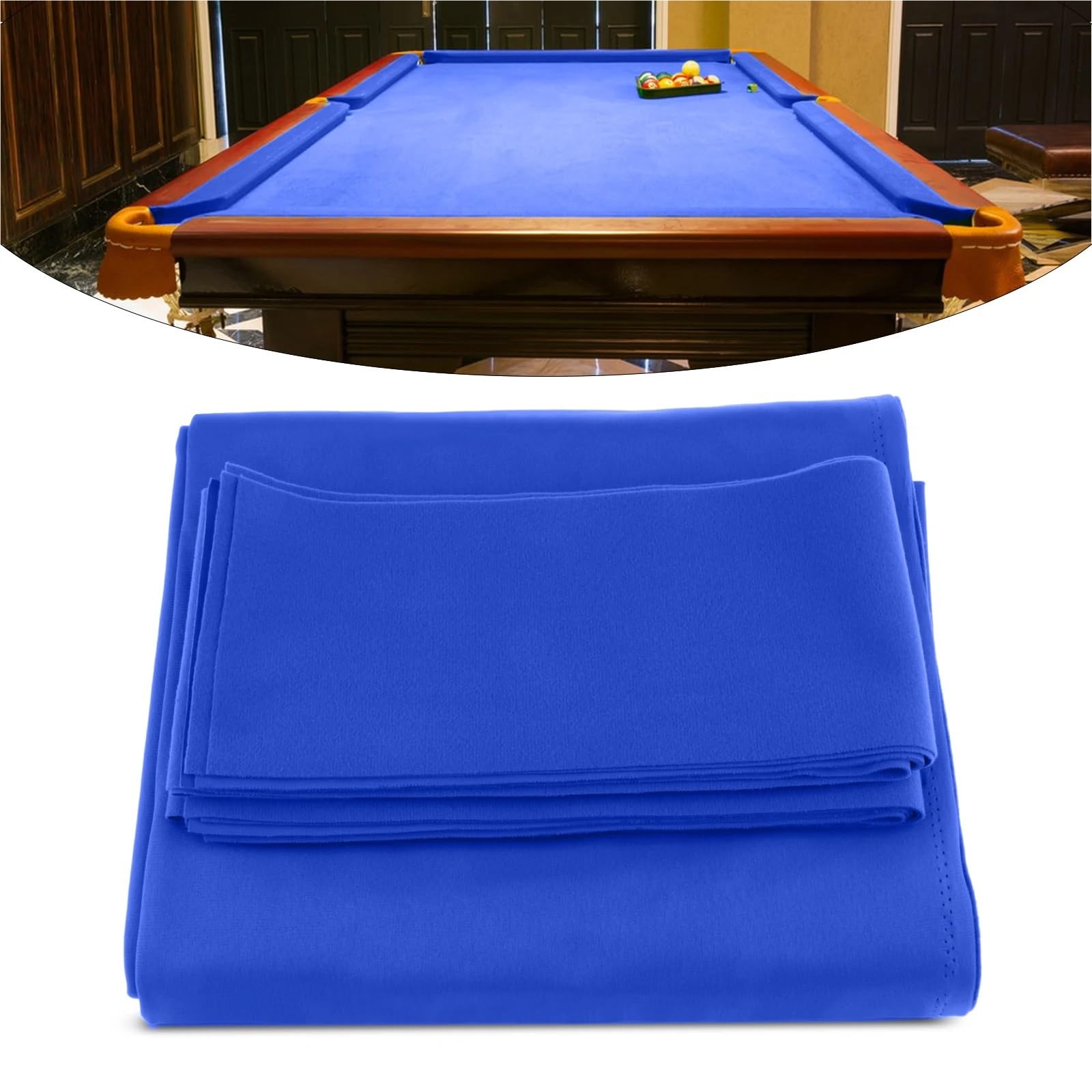 Filc na stół bilardowy, wytrzymały, 2,1 m lub 2,4 m, obrus do snookera, filcowy, do gier wewnętrznych, akcesoria bilardowe, snooker, akcesoria bilardowe, do barów, klubów
