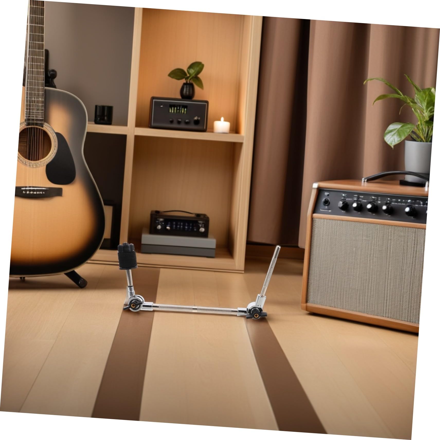 Extensión para Hardware de Batería Soporte de Brazo para Platillo Multiángulo Montaje Rack para Percusión Accesorio Compacto y Resistente para Splash Cymbal y Cowbell Compatible