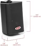 BOSS Audio MR4.3B 200-Watt 3-Way Marine 4-Inch Enclosed System Speaker