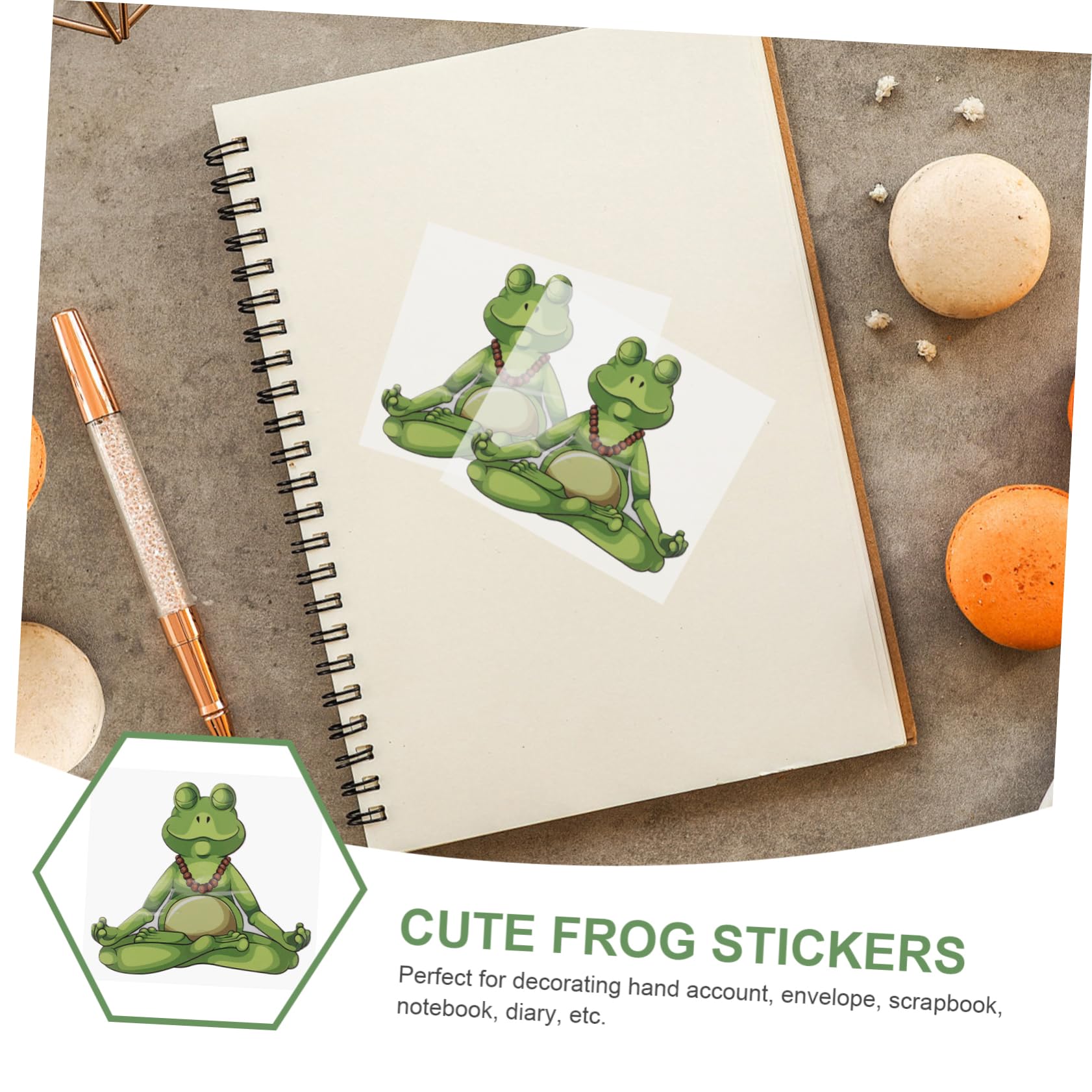 Amazon | SEWOART カエルステッカー 2枚セット 切り抜き帳用ステッカー ジャーナリング用プランナー クリエイティブデザイン  ノートやdiyプロジェクトに | デコレーション 通販