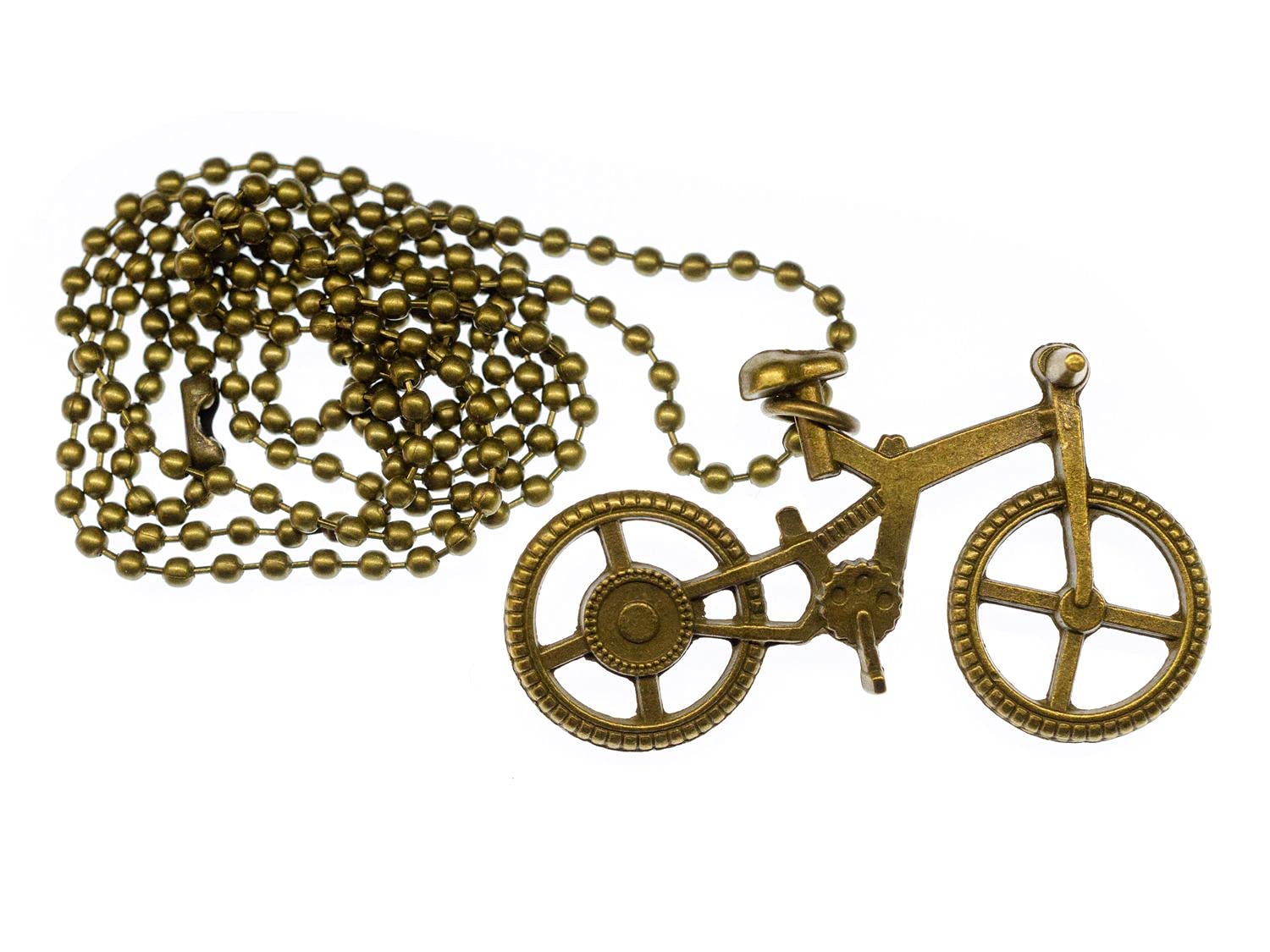 MiniblingsBicycle Bike Necklace 80Cm Mountain Ride Cyclist Bronze, 20mm, not known