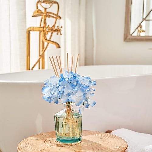 Miniatura 9 de COCORRÍNA Difusor de varillas  Juego de difusor de varillas de flores de sándalo de 8.5 onzas con 8 varillas, difusor de varillas de fragancia para
