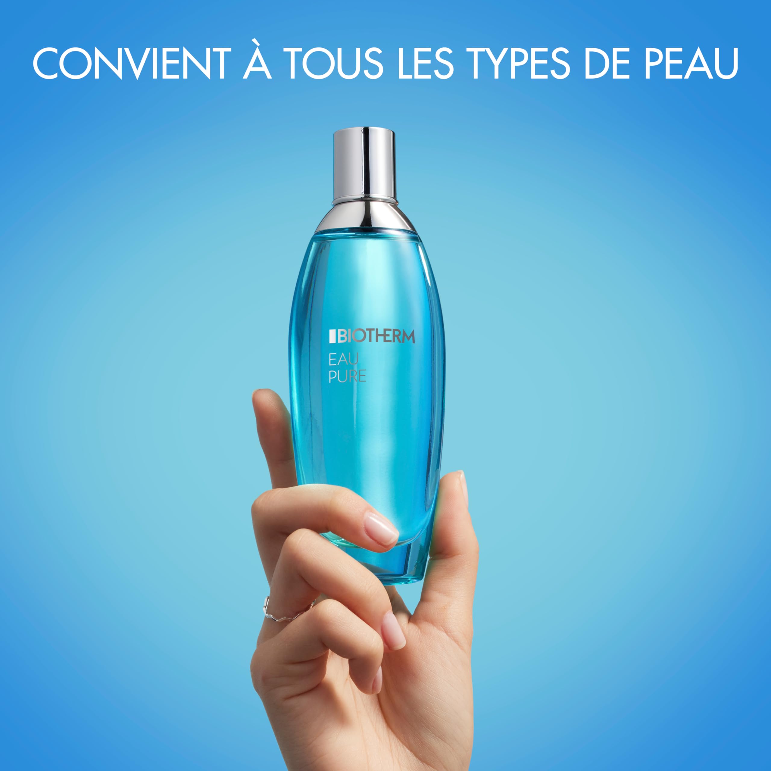 Biotherm, Eau Pure, Eau Parfumée Revitalisante, Parfume & Rafraîchit, Enrichi en Huiles Essentielles de Sauge, Citron Vert & Kiwi, Pour Tous Types de Peau, 100 ml