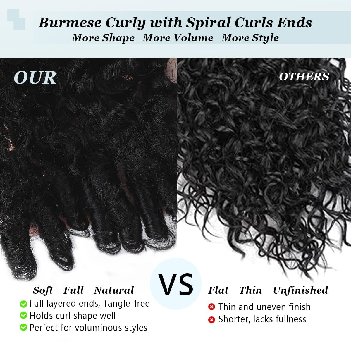Pelucas Mujer Pelo Natural Humano Burmese Kinky Curly v Part Wig Human Hair Glueless 16 Pulgadas