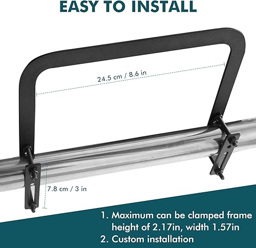 Miniatura 5 de ANTEQI - 2 barras de retención de colchón, marco de cama antideslizante y ajustable, soporte de colchón de metal para colchón en su lugar para