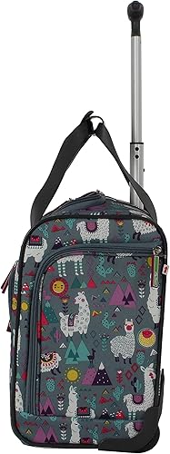 Miniatura 3 de Lily Bloom Designer - Maleta de viaje de 15 pulgadas, para viajes cortos, fin de semana, negocios, equipaje ligero, maleta de 2 ruedas giratorias,