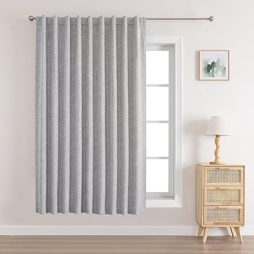 Miniatura 10 de Joydeco Cortinas 100% opacas de 108 pulgadas de largo para dormitorio, sala de estar, juego de 2 paneles de cortinas opacas para oscurecer la