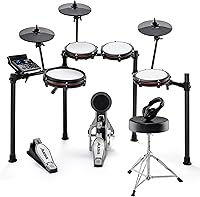 Vista 20 de Alesis Nitro Max Kit - Juego de batería eléctrica con almohadillas de malla silenciosas, caja de doble zona de 10 pulgadas, Bluetooth, más de 440