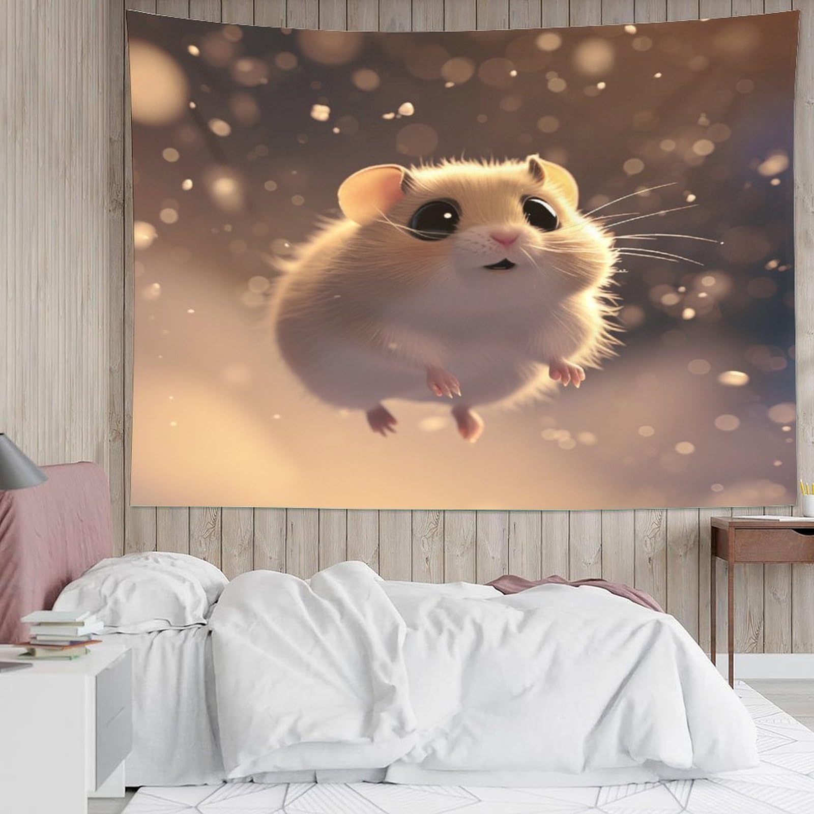 GLKEBAGZZ Hamster 3D Effet Tapisserie DécoSourision Murale GLKEBAGZZ Hamster 3D Effet Tapisserie DécoSourision Murale