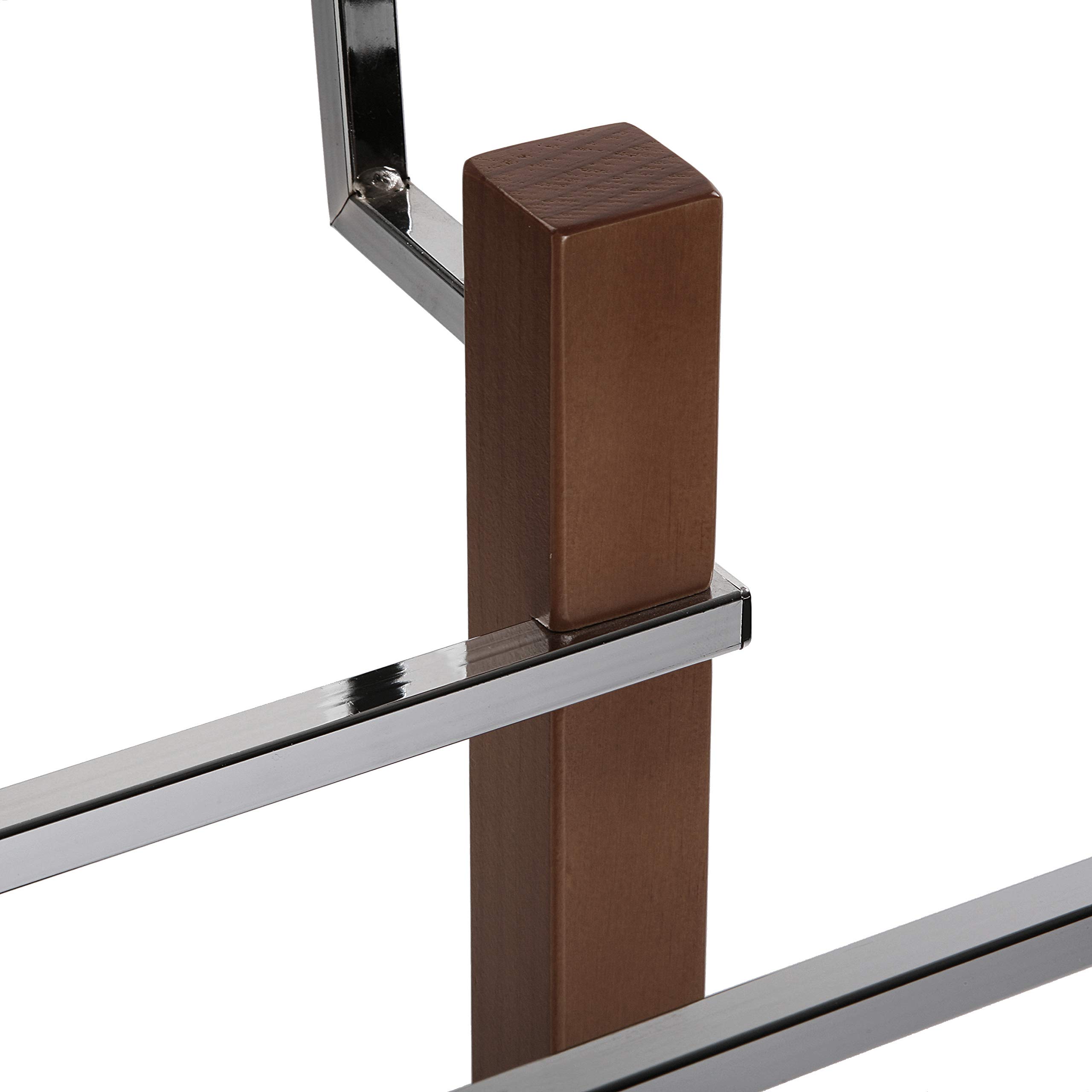 VERSA Wengue Servo Muto Moderno e Multifunzionale, Appendiabiti Indossatore per Camera da Letto e Spogliatoio, Misure (A x L x l) 112 x 35 x 35 cm, Legno, Colore Marrone
